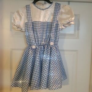 Rubie's Wizard of Oz Dorothy Sequin Halloween Costume Dress - Size Medium